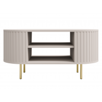 Stolk kawowy 100 cm beżowy zaokrąglone boki frez 200 OLIVO Stolk kawowy 100 cm beżowy zaokrąglone boki frez 200 OLIVO